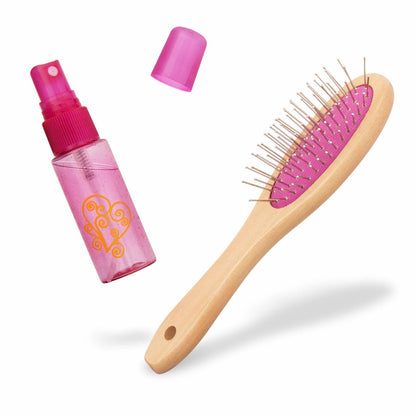 Our Generation dukketilbehør, børste og sprayflaske