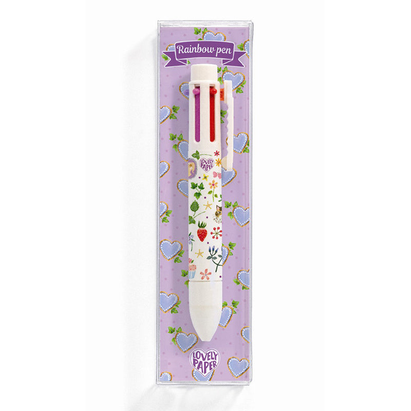 Djeco Lovely paper, kulepenn m. 6 farger - Aiko