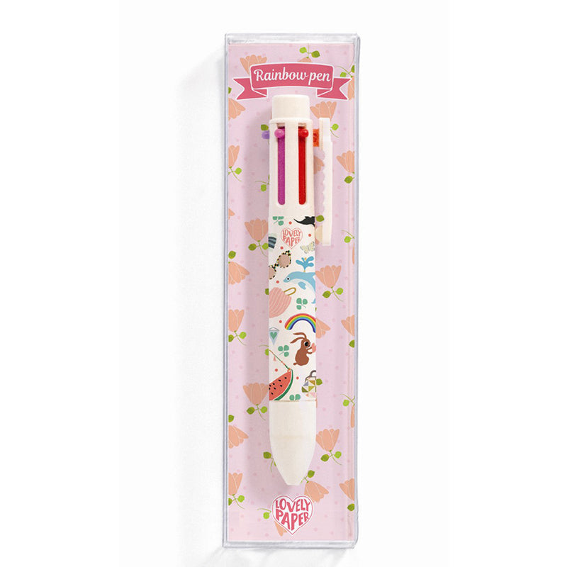 Djeco Lovely paper, kuglepen m. 6 farver - Tinou