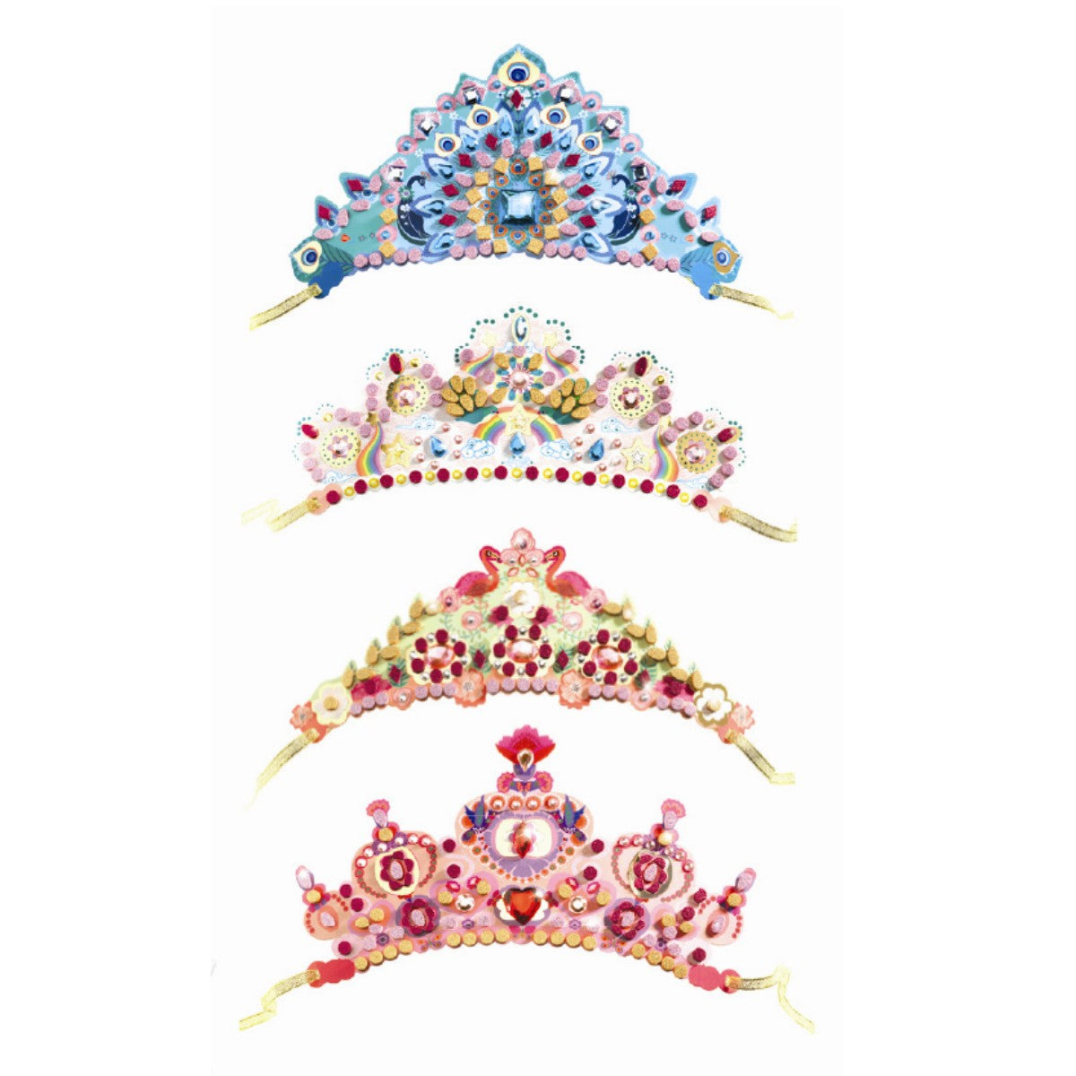Djeco DIY, Prinsessediademer, Mosaikk