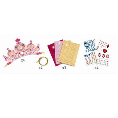 Djeco DIY, Prinsessediademer, Mosaikk