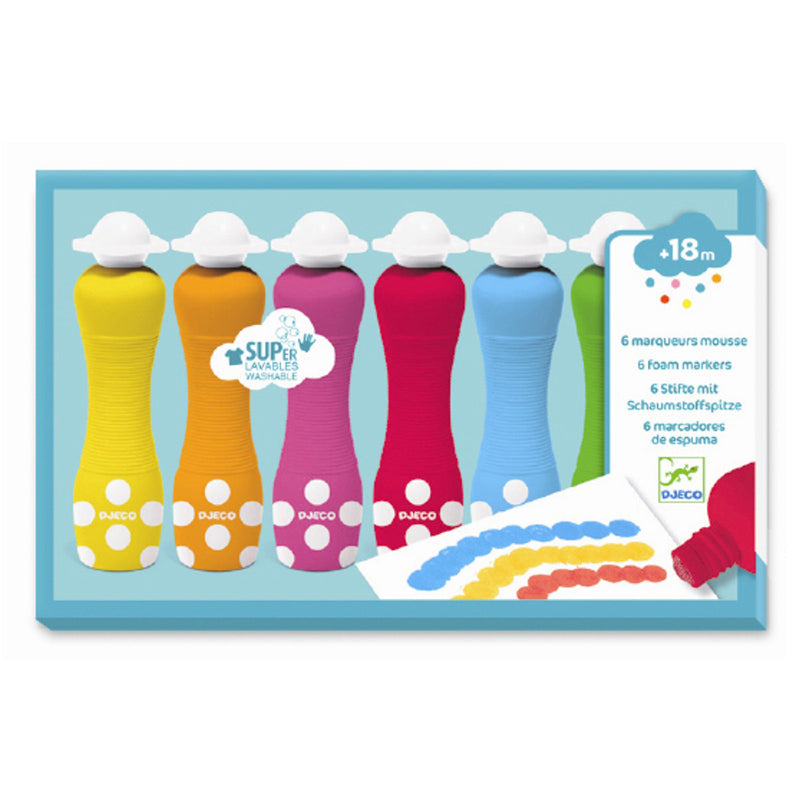 Djeco skum duppetusjer, 6 stk. – For de minste
