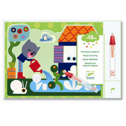 Djeco mal med vann, Gjemt i hagen - Fra 18 mdr.