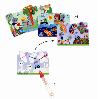 Djeco mal med vann, Gjemt i hagen - Fra 18 mdr.