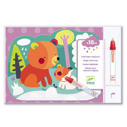 Djeco mal med vand,  Gemt i skoven - Fra 18 mdr.