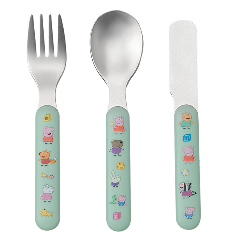 Petit Jour Paris bestikksett, 3 stk. - Peppa Gris