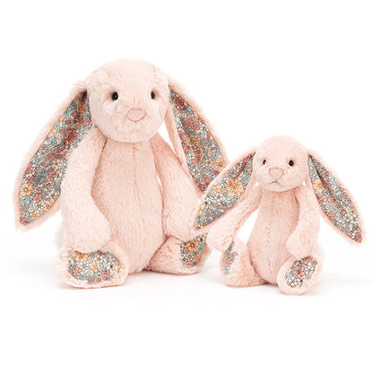 Jellycat bamse, Bashful Blossom Blush kanin - 18 cm