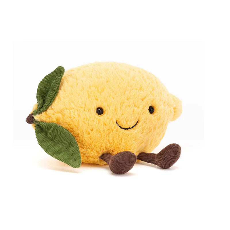 Jellycat bamse, Amuseable citron – 18 cm