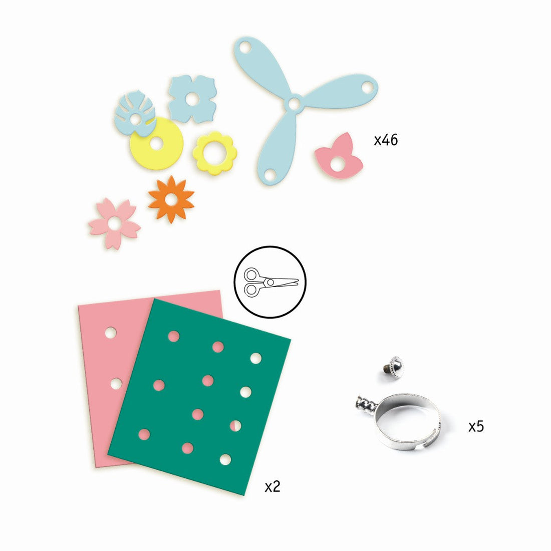 Djeco kreativ eske, Artistic plastic - Fingerring