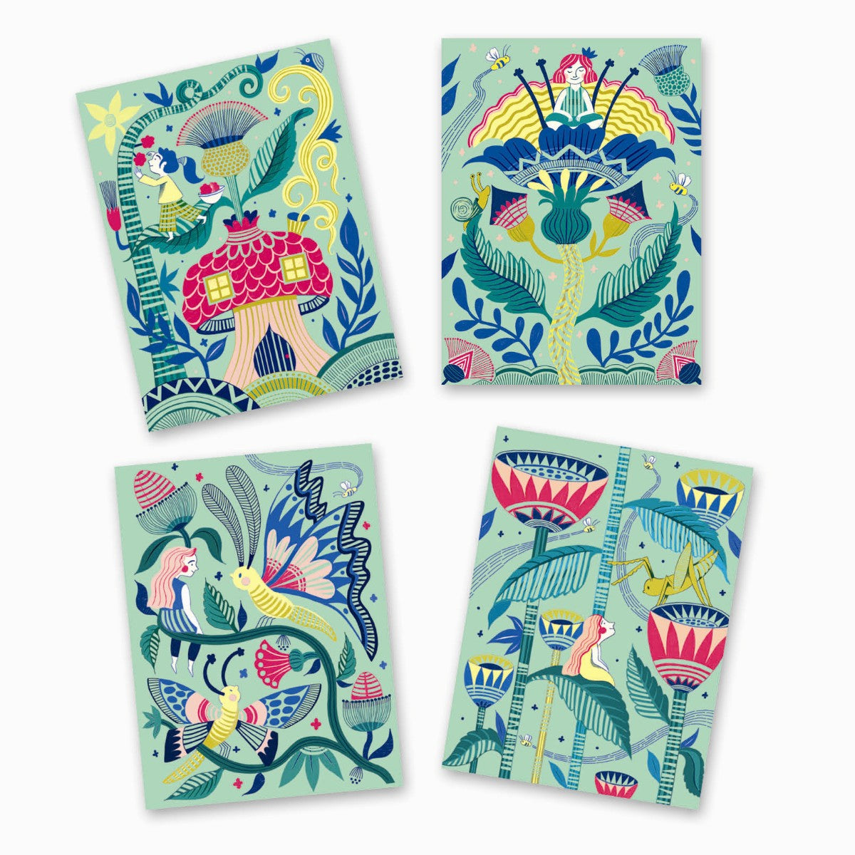 Djeco scratch kort, Fantasihagen