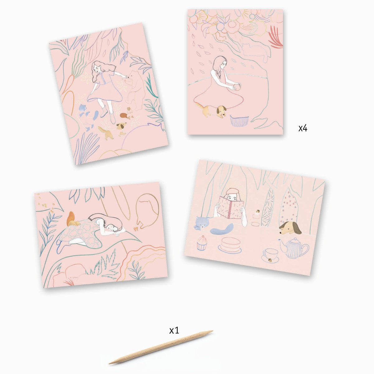 Djeco scratch kort, Piknik