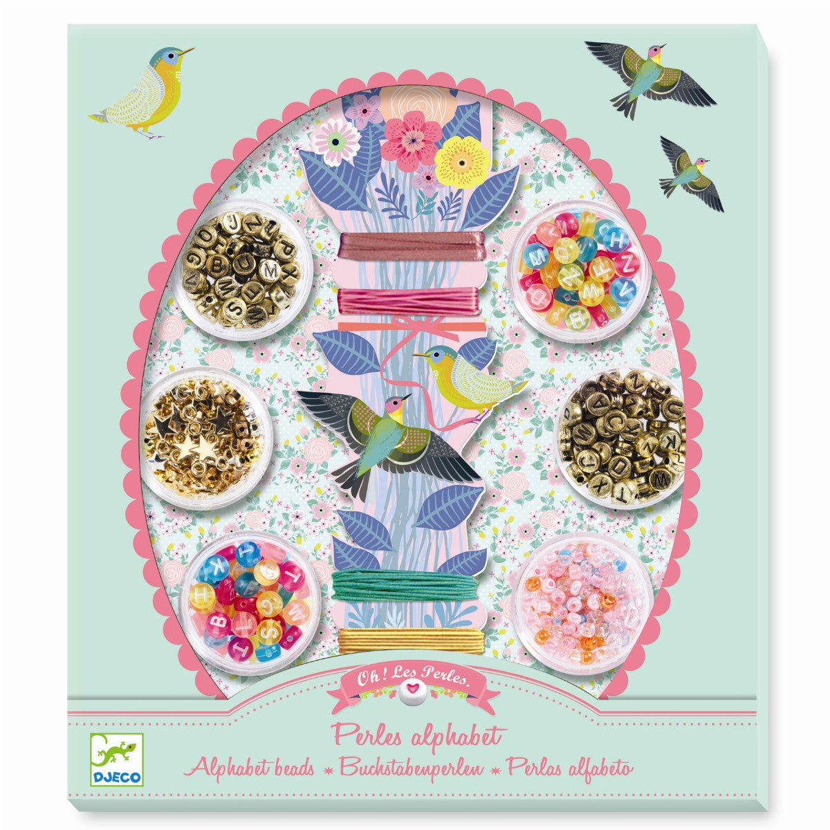 Djeco kreativ eske, Alfabet perler