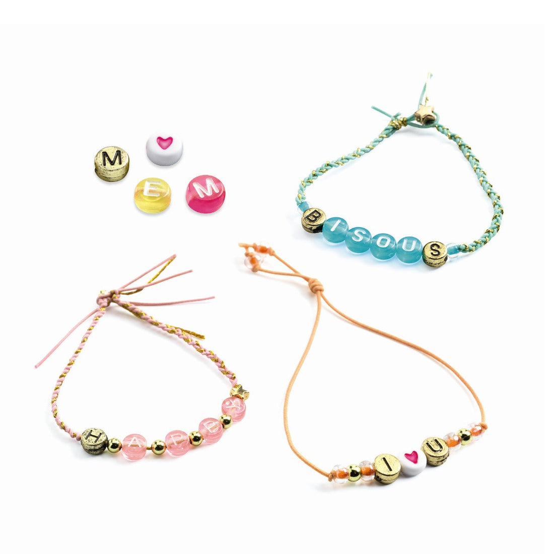 Djeco kreativ eske, Alfabet perler