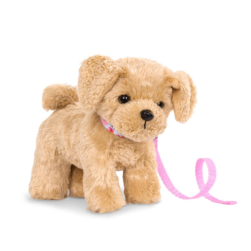 Our Generation Goldendoodle hvalp med bevegelige ben – dukketilbehør