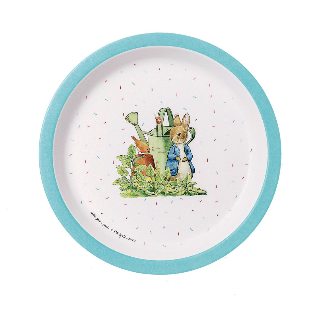 Petit Jour Paris Peter Kanin tallerken illustration vandkande have