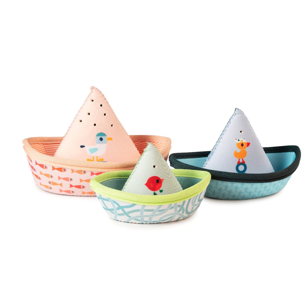 Lilliputiens badelek, 3 båter - Jungelbåter