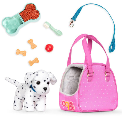 Our Generation dukketilbehør, Dalmatiner i veske