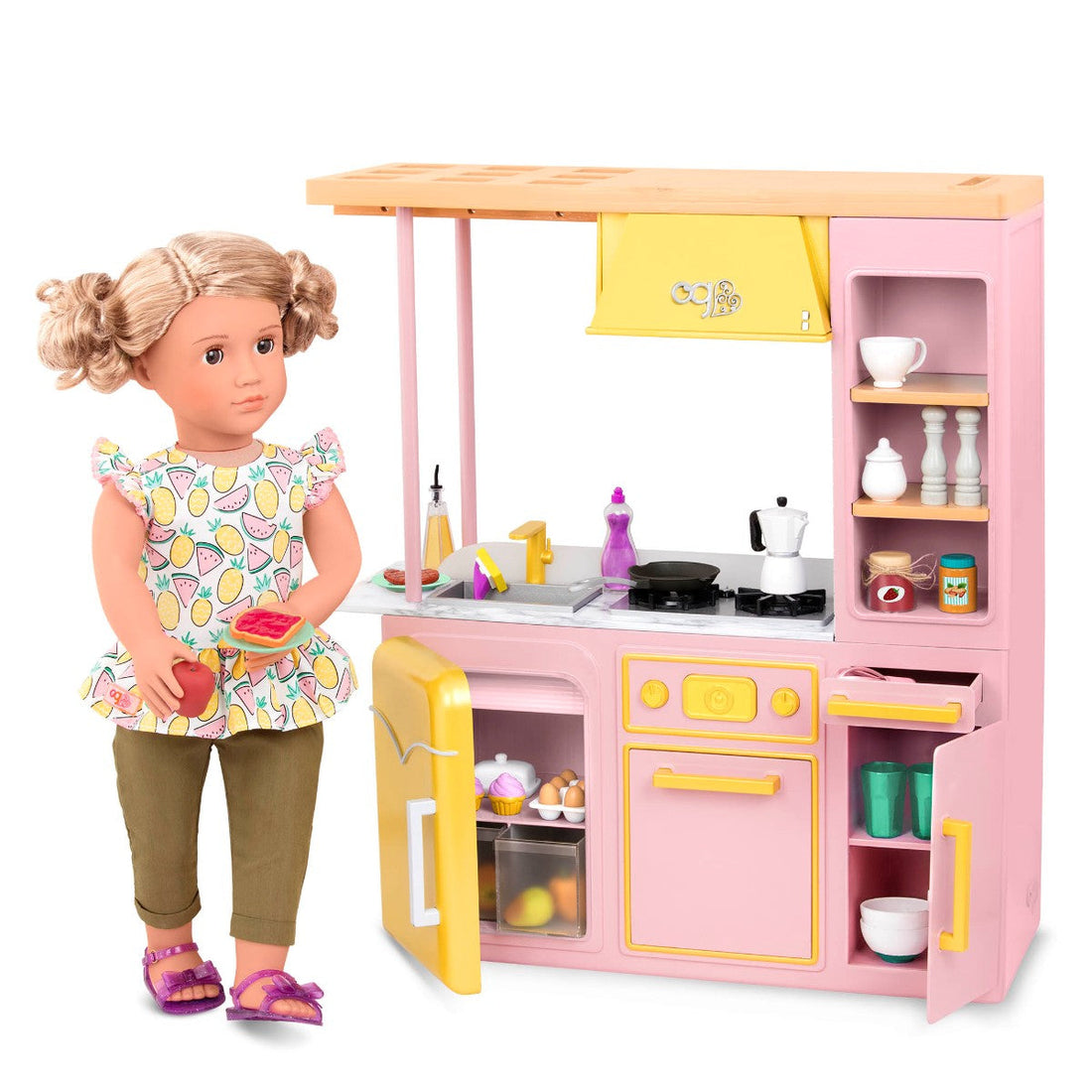 Our Generation dukketilbehør, Kjøkken m. utstyr