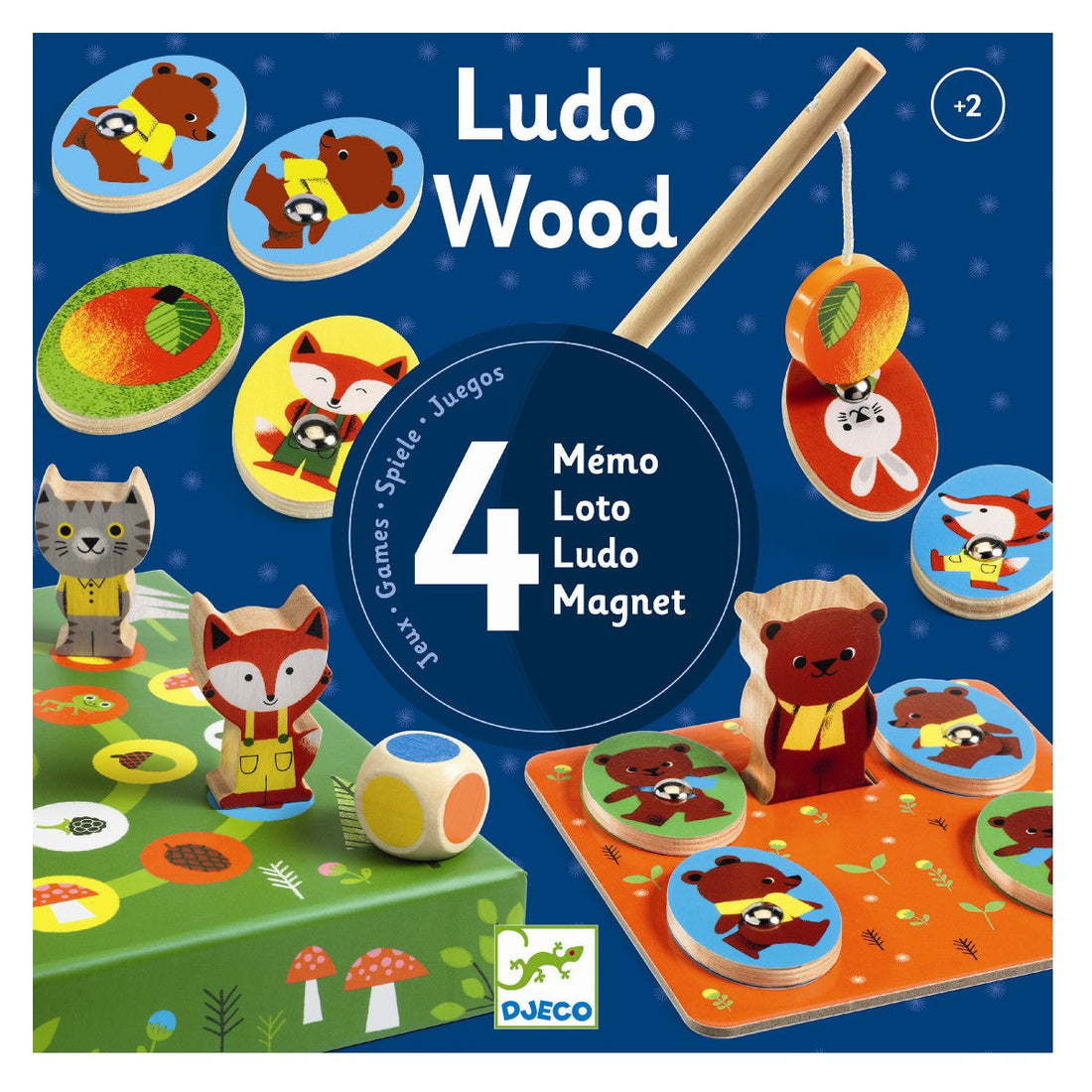 Djeco Spill, 4-i-én - Ludo Wood