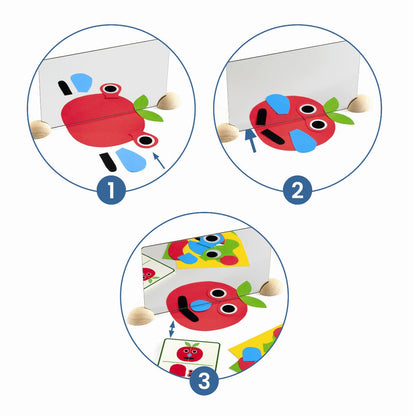 Djeco konstruksjonsleke, ZE Mirror - ansikter