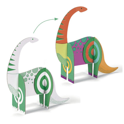 Djeco kreativ eske - Fargelegg, samle, lek - Dinosaurer