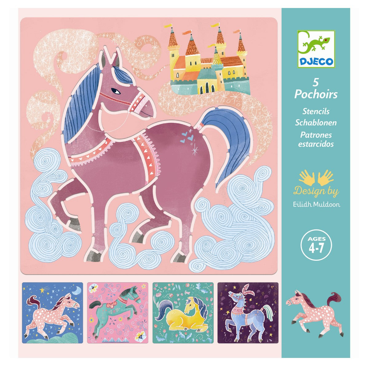 Djeco tegneskabeloner, Hester