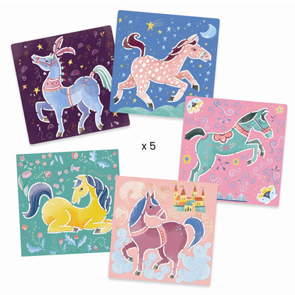 Djeco tegneskabeloner, Hester