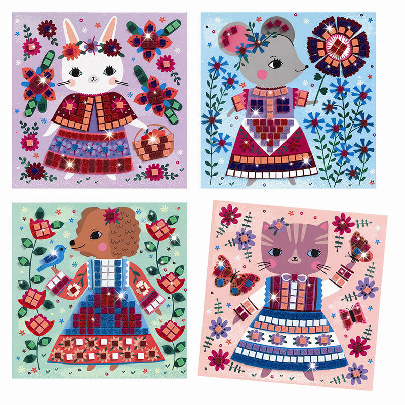 Djeco kreativ mosaikk, Søte dyr