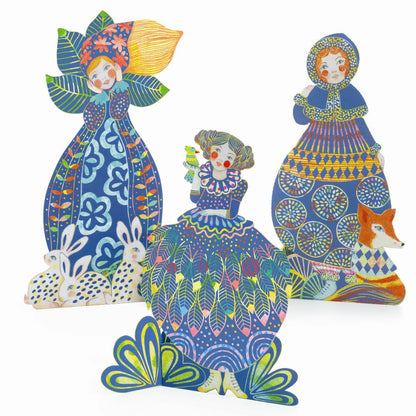 Djeco scratch kort, vakre kjoler