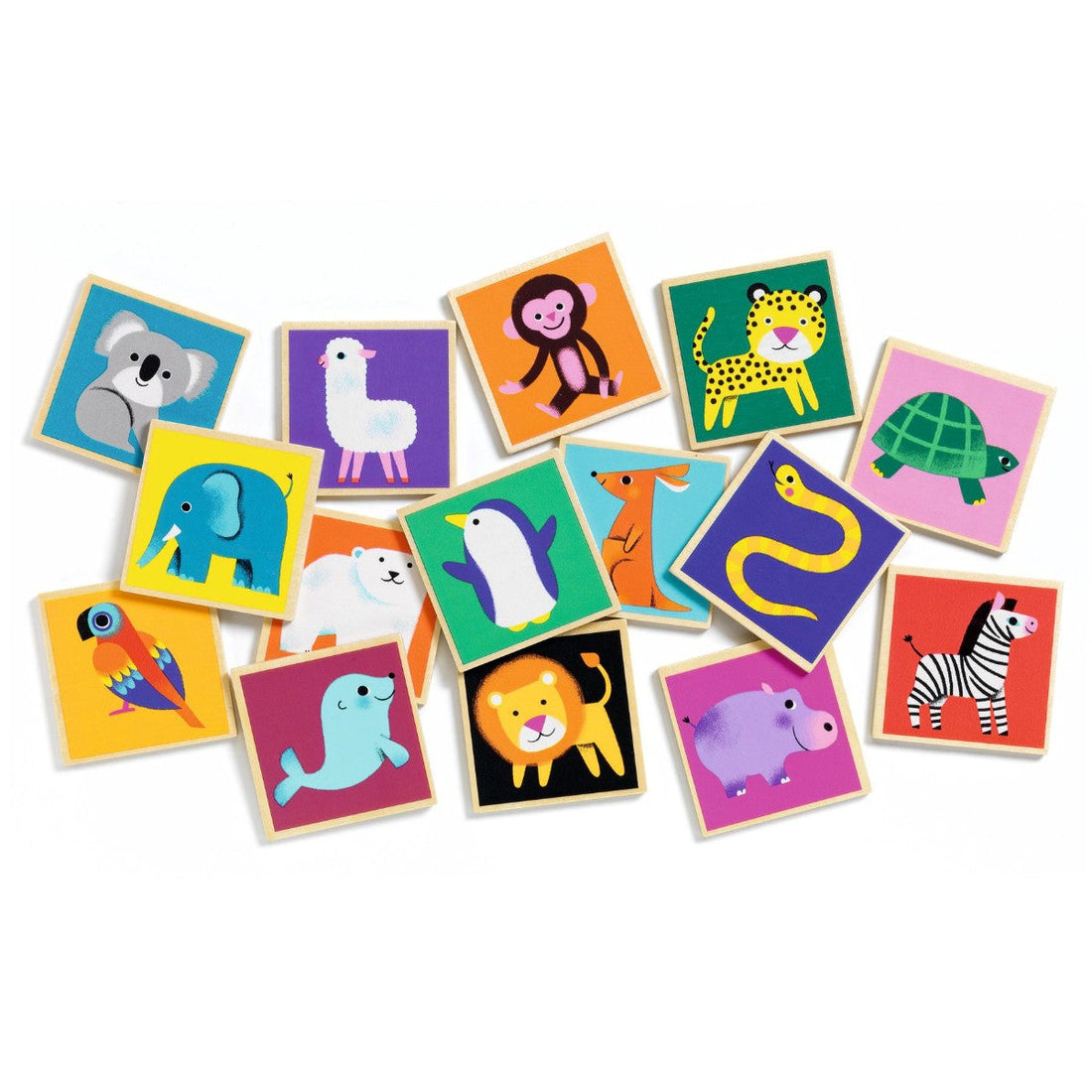 Djeco Memo i tre, Ville dyr