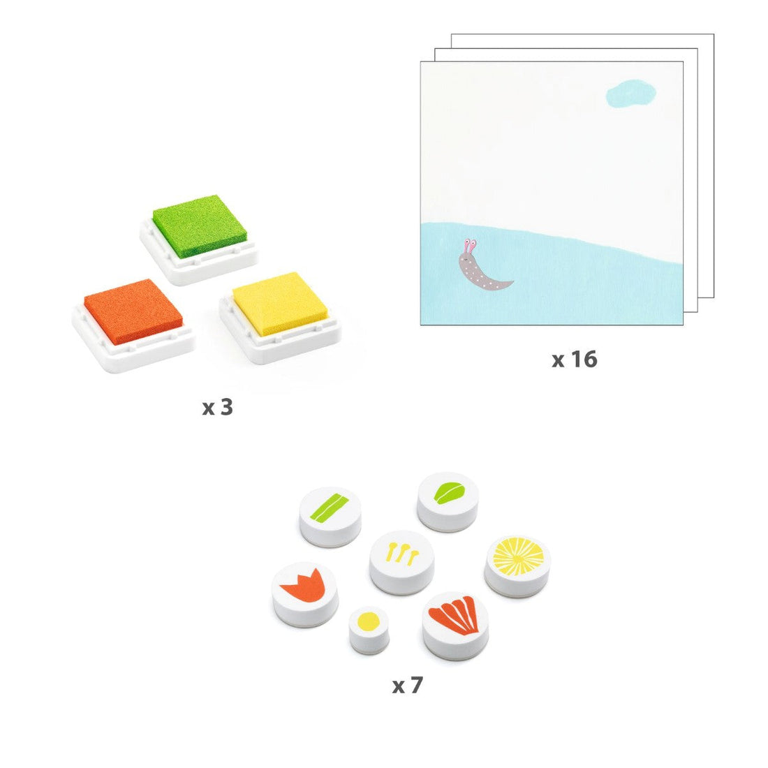 Djeco Kreative stempler, Blomster