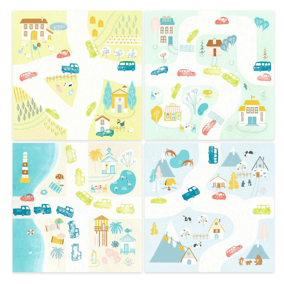 Djeco Kreative stempler, Trafikk