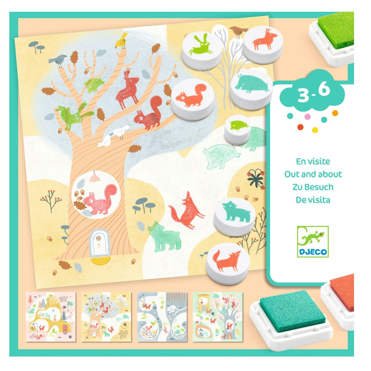 Djeco Kreative stempler, Skogen