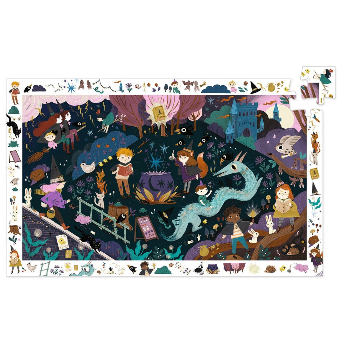 Djeco Observasjonspuslespill, Troldmannens lærling - 54 brikker