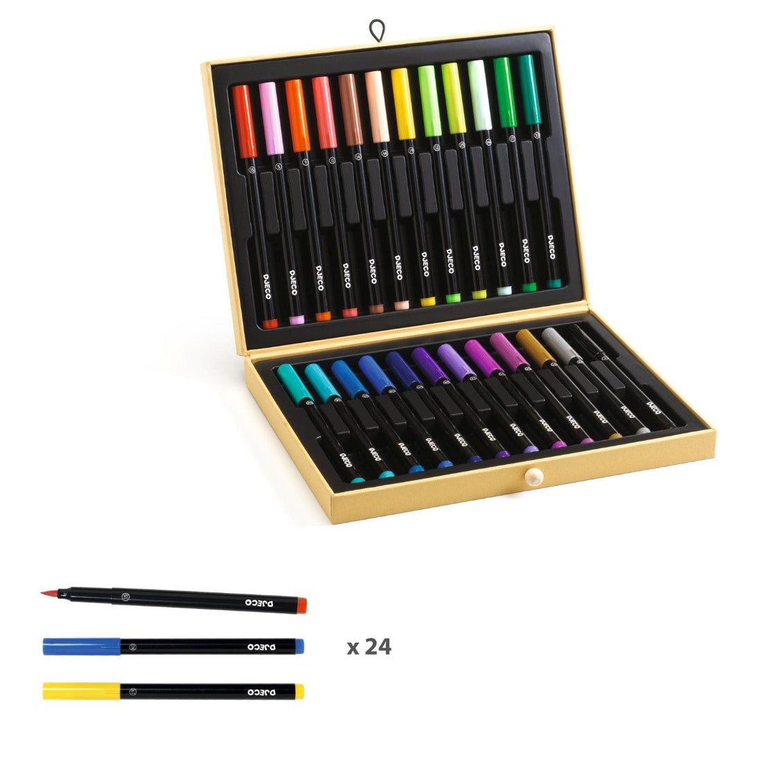 Djeco koffert m. filtpenner