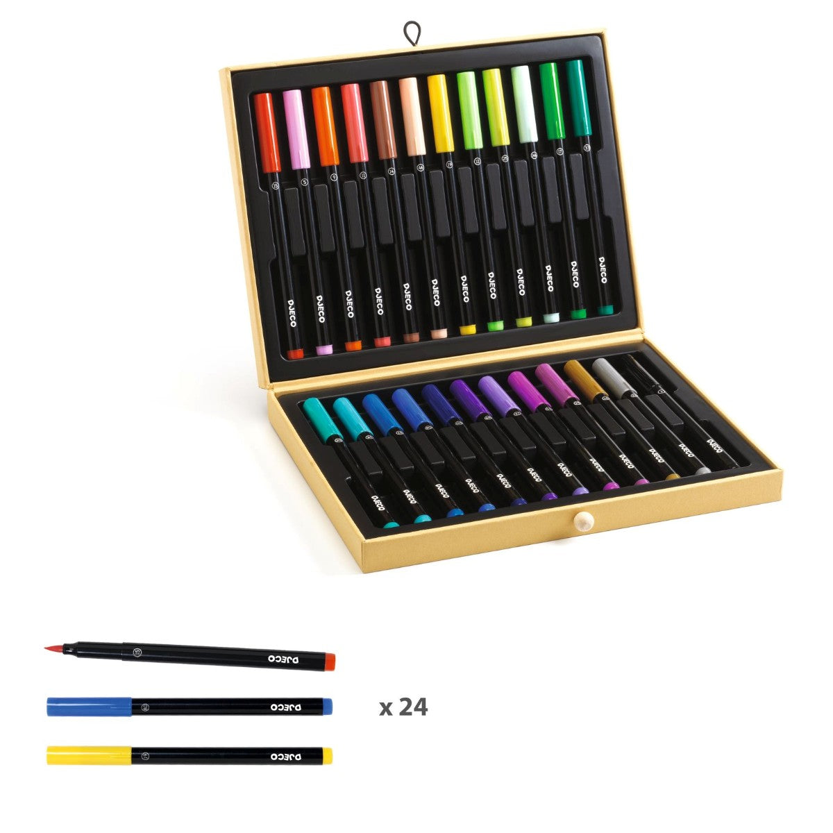 Djeco koffert m. filtpenner