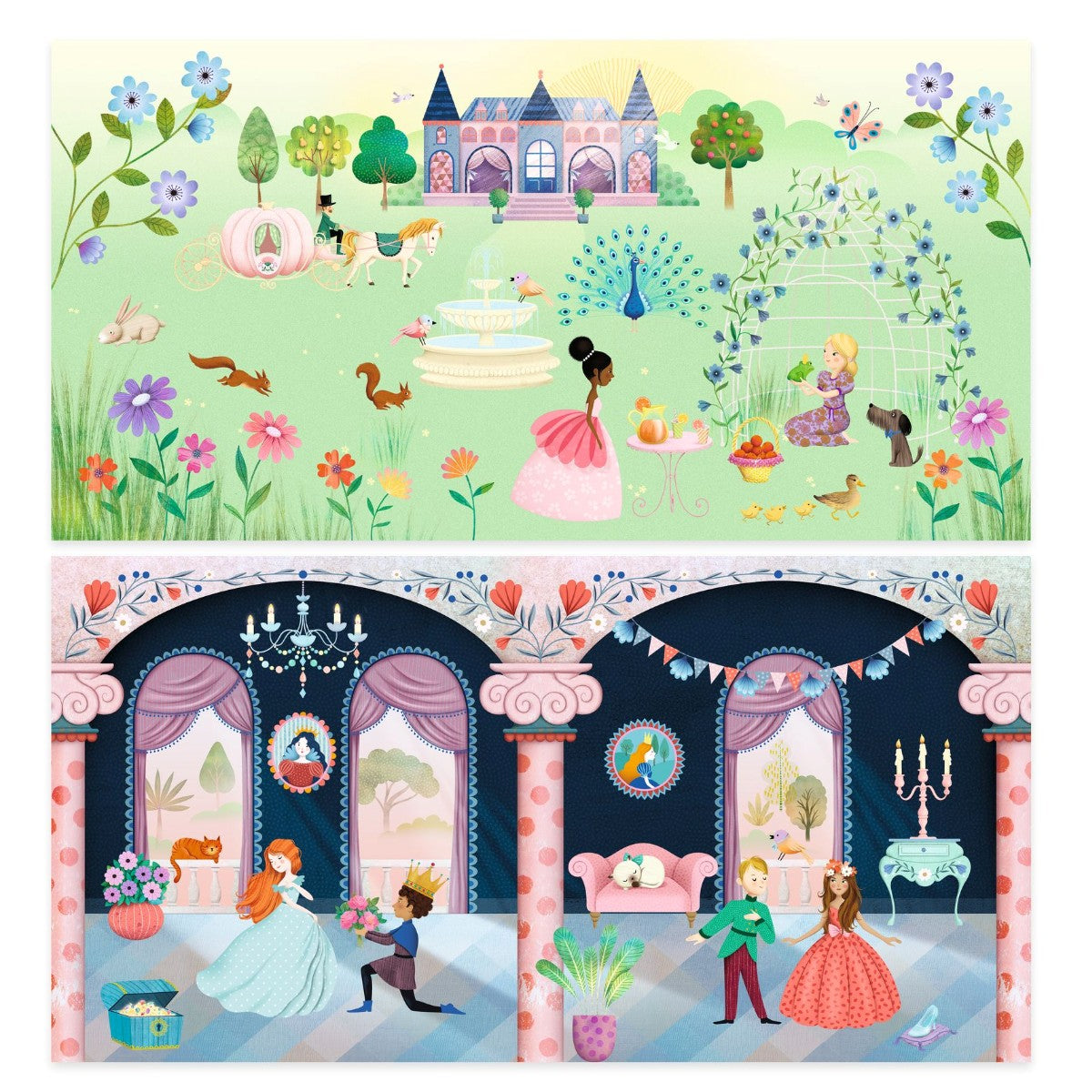 Djeco gjenbrukbare klistremerker, Slottet