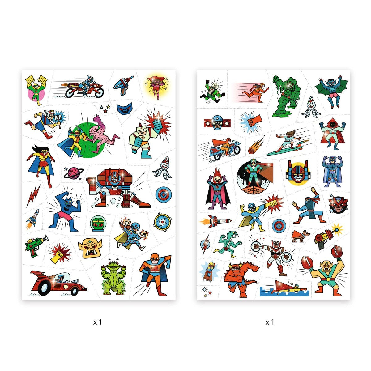 Djeco tatoveringer, Skurker mot helter