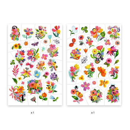 Djeco tatoveringer, Blomster