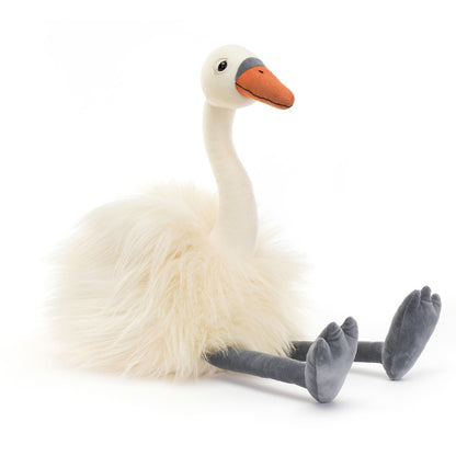 Jellycat bamse, Evelyn svane - 47 cm