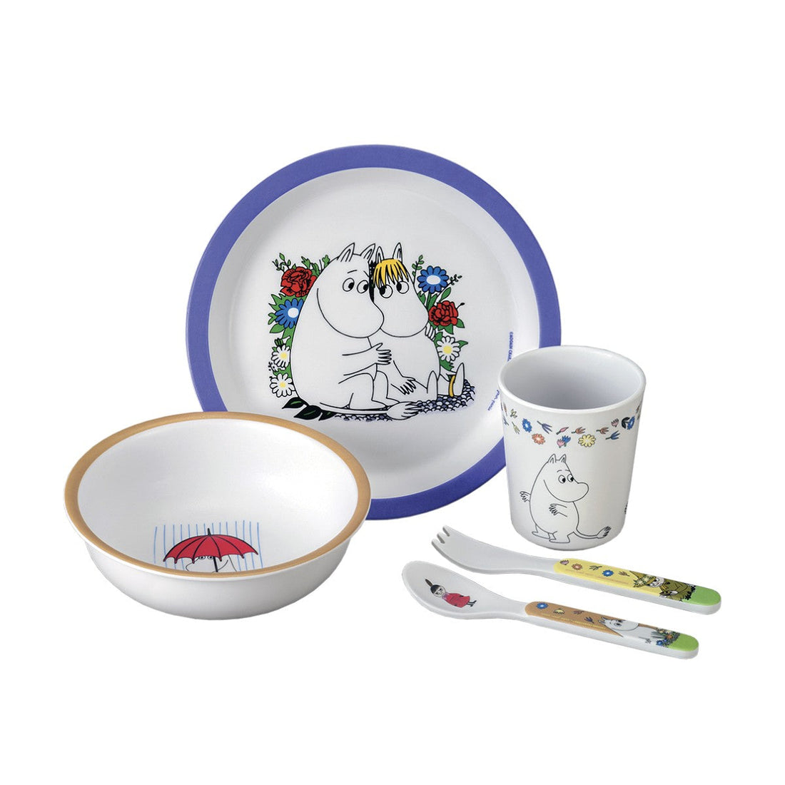 Petit Jour Paris barneservise i gaveeske m. 5 deler, Mummi - Blå