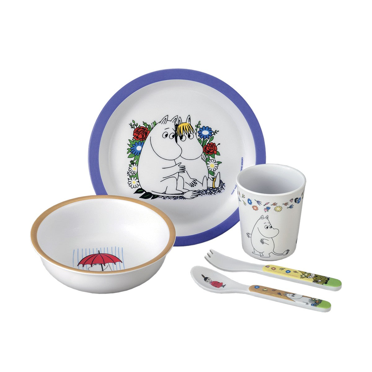 Petit Jour Paris barneservise i gaveeske m. 5 deler, Mummi - Blå