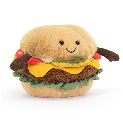Jellycat bamse, Amuseable Burger - 11 cm