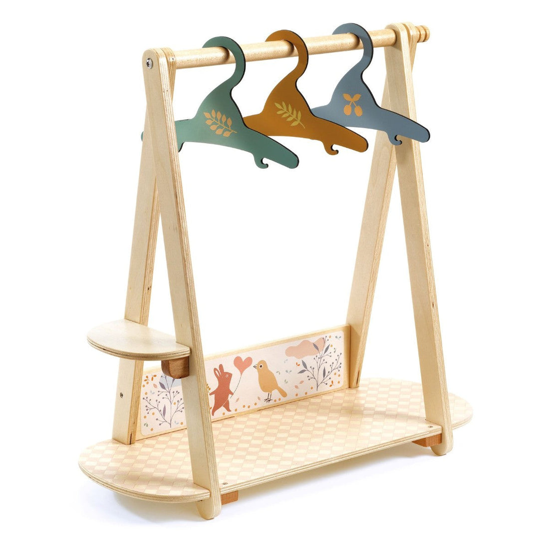 Djeco Pomea, Stor dukkegarderobe-stativ med kleshengere
