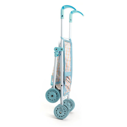 Djeco Pomea, dukkeklapvogn blå 44 cm