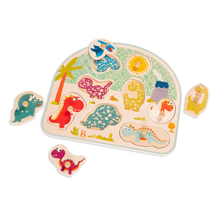 B Toys Knoppuslespill, Dino - Fra 18 mdr.