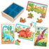 B Toys Puslespil, 4-i-ét - Dino