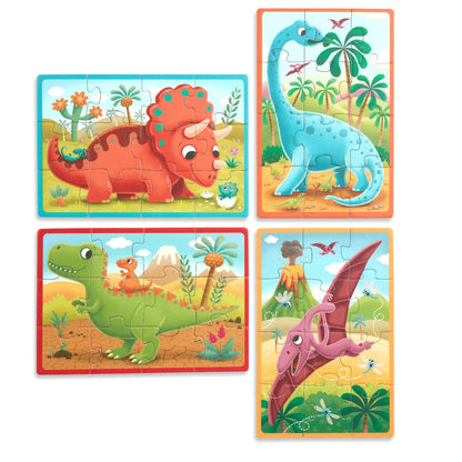 B Toys Puslespill, 4-i-ét - Dino