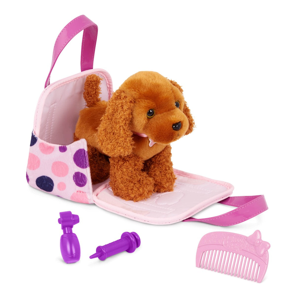 Pucci Pups hund i prikkete veske