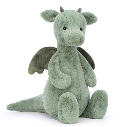 Jellycat bamse, Bashful drage, kjempe stor drage - 108 cm